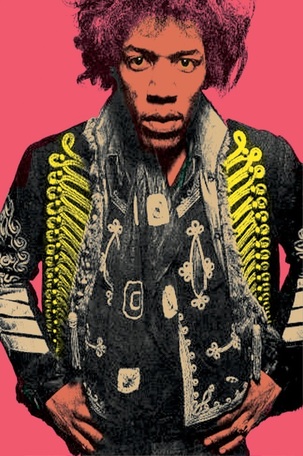 Jimi Hendrix Andy Warhol-style Pop Art Portrait Painting Canvas Prints From Your Photos