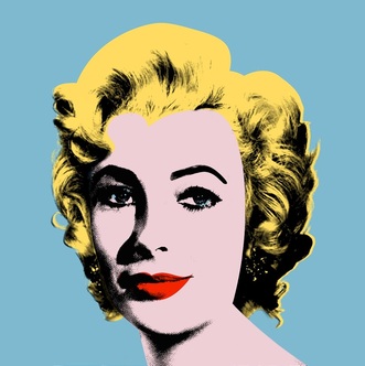 Marilyn Monroe Liz Taylor  Andy Warhol-style Pop Art Portrait Painting Canvas Prints From Your Photos